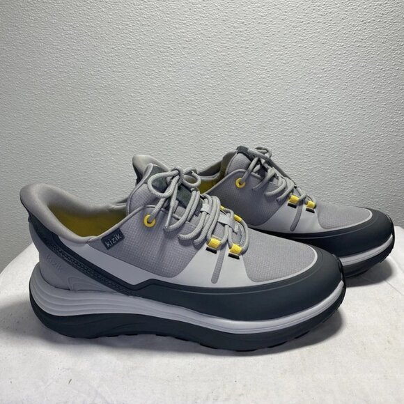 NEW KIZIK London Low Top Sneakers Grey Mesh Men’s Size 9 Hands-Free Comfort – - Picture 4 of 6
